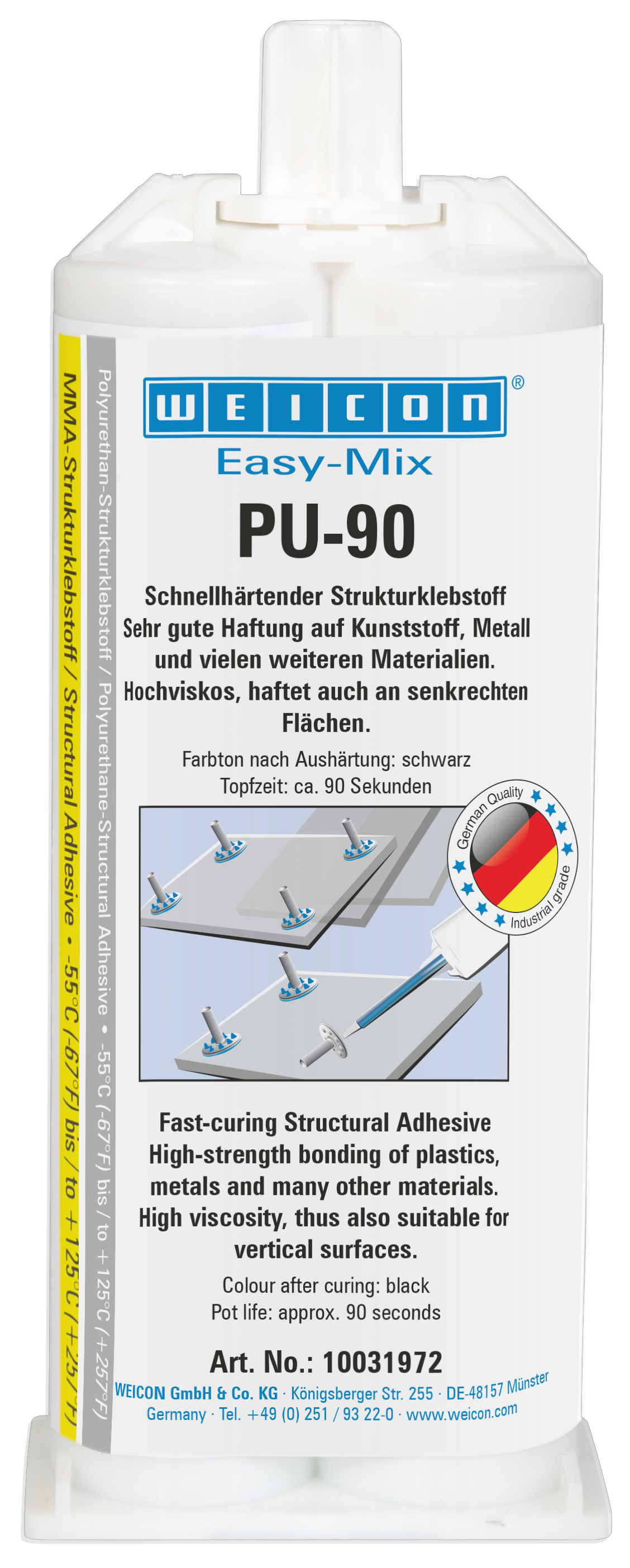 Easy-Mix PU-90 | Adhésif polyuréthane, haute résistance, vie en pot : env. 90 secondes